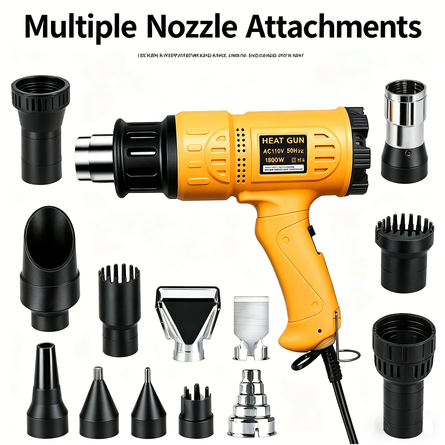 Rapid heating heavy-duty heat gun kit