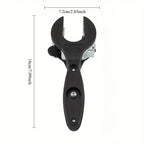 Ratchet-style pipe cutter—a one-handed, quick pipe-cutting tool