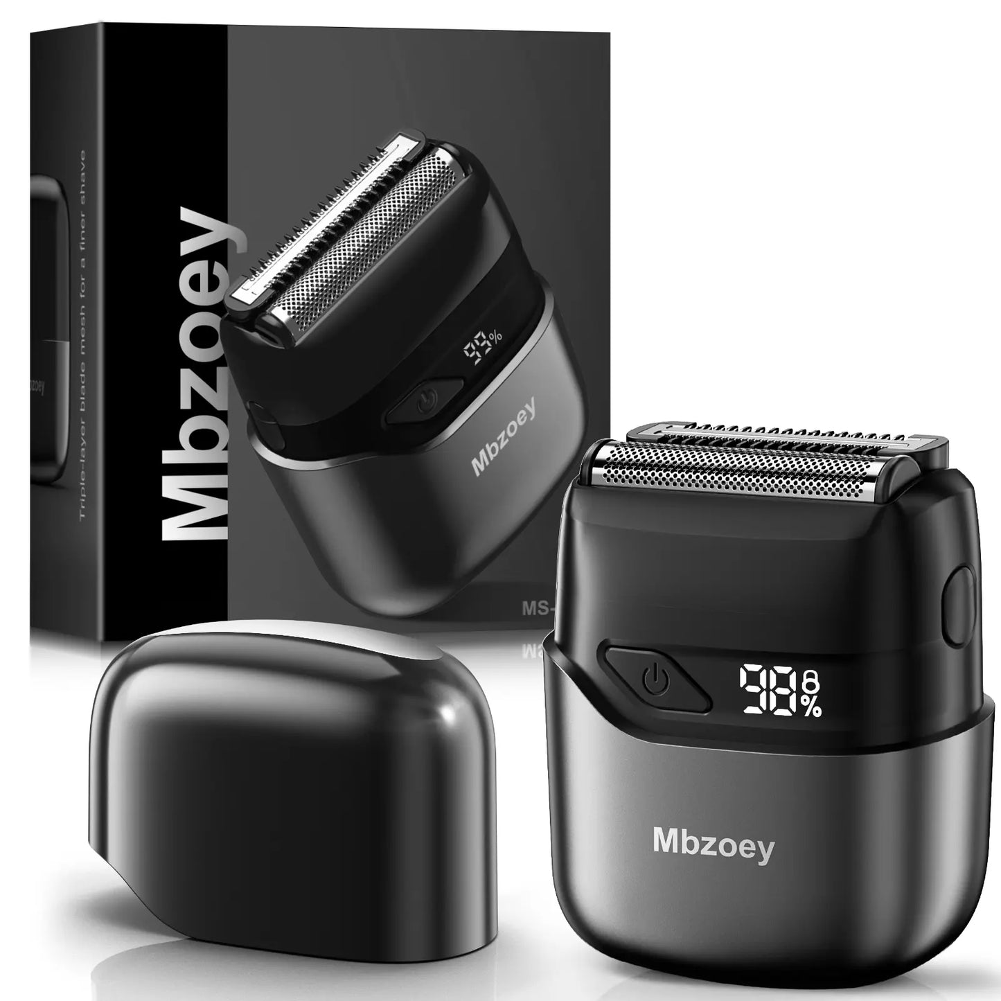 Foil Shavers for Men, Mini Razor, Compact Face Shaver, IPX7 Waterproof Wet Dry
