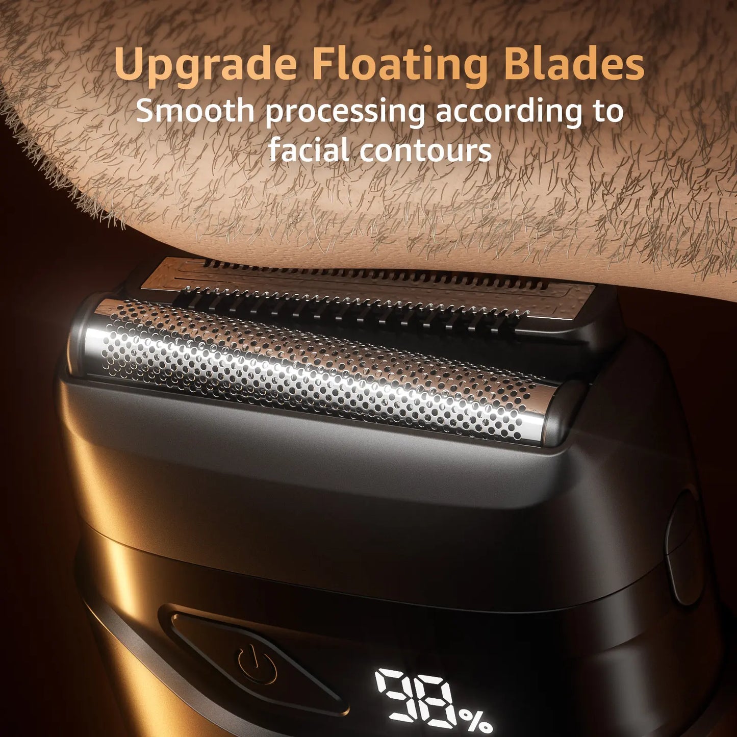 Foil Shavers for Men, Mini Razor, Compact Face Shaver, IPX7 Waterproof Wet Dry