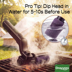 BBQ Grill Cleaner with 2 Heads, 3-Speed & Angle Adjust