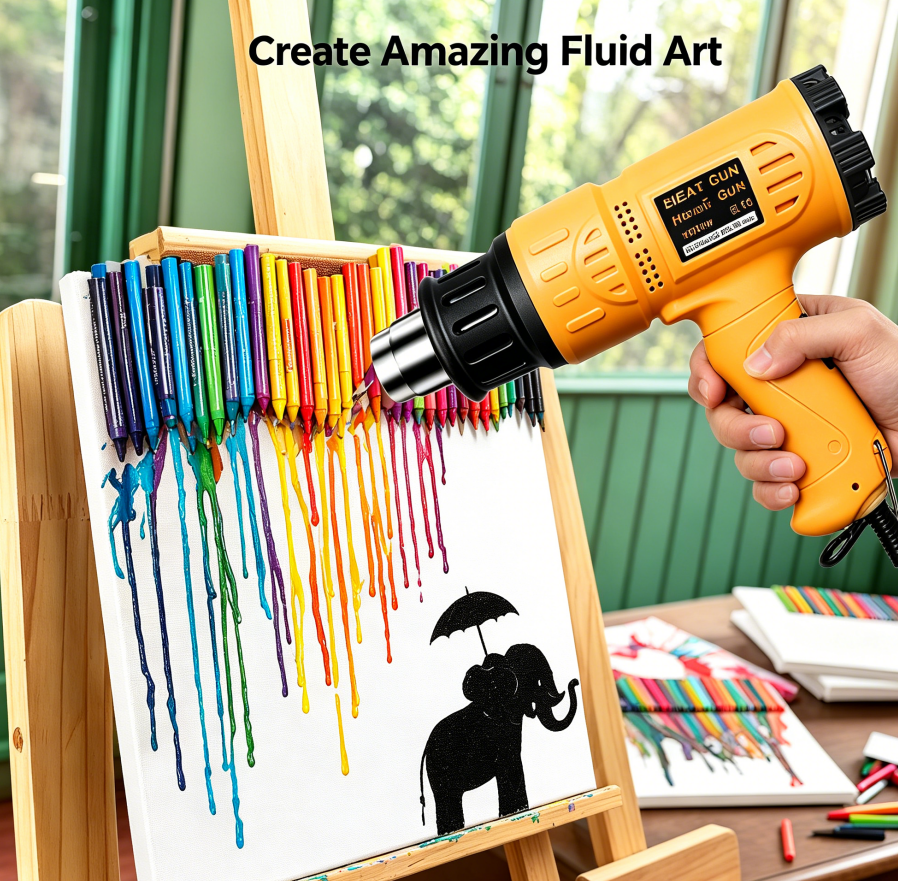 Rapid heating heavy-duty heat gun kit