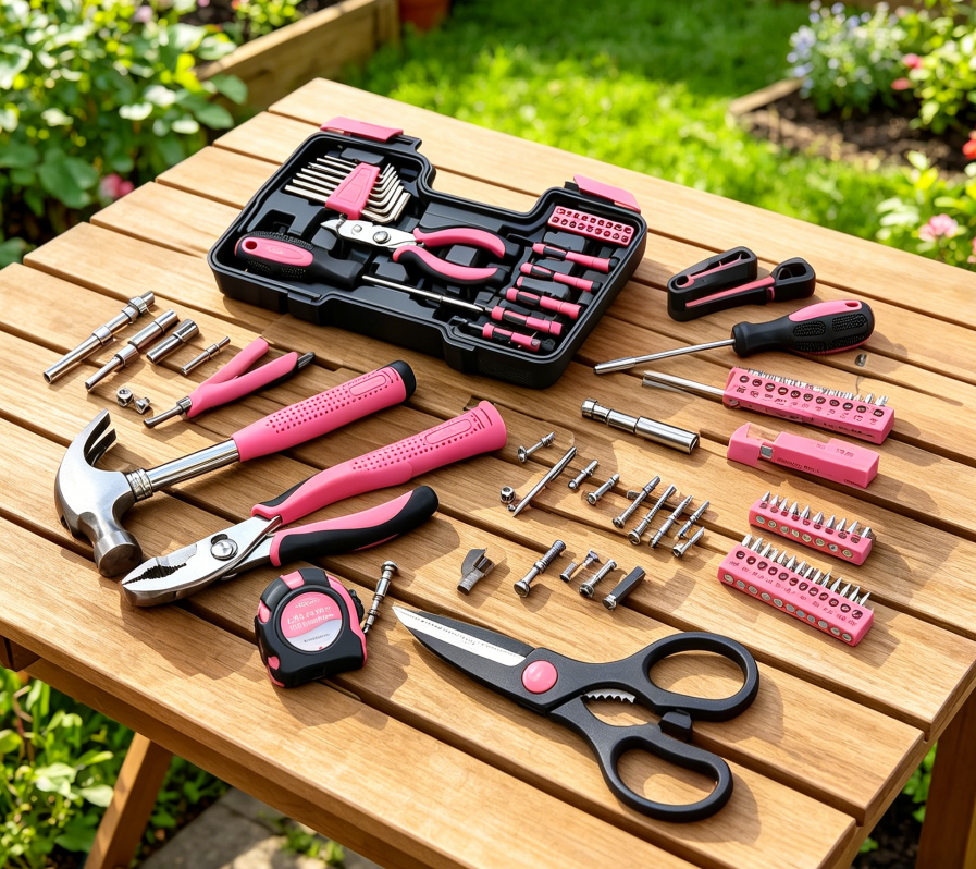 39-piece universal household tool set, with toolbox storage box