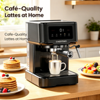 15-bar pump-type digital espresso machine