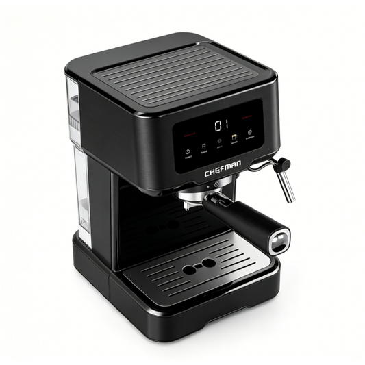 15-bar pump-type digital espresso machine