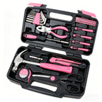 39-piece universal household tool set, with toolbox storage box